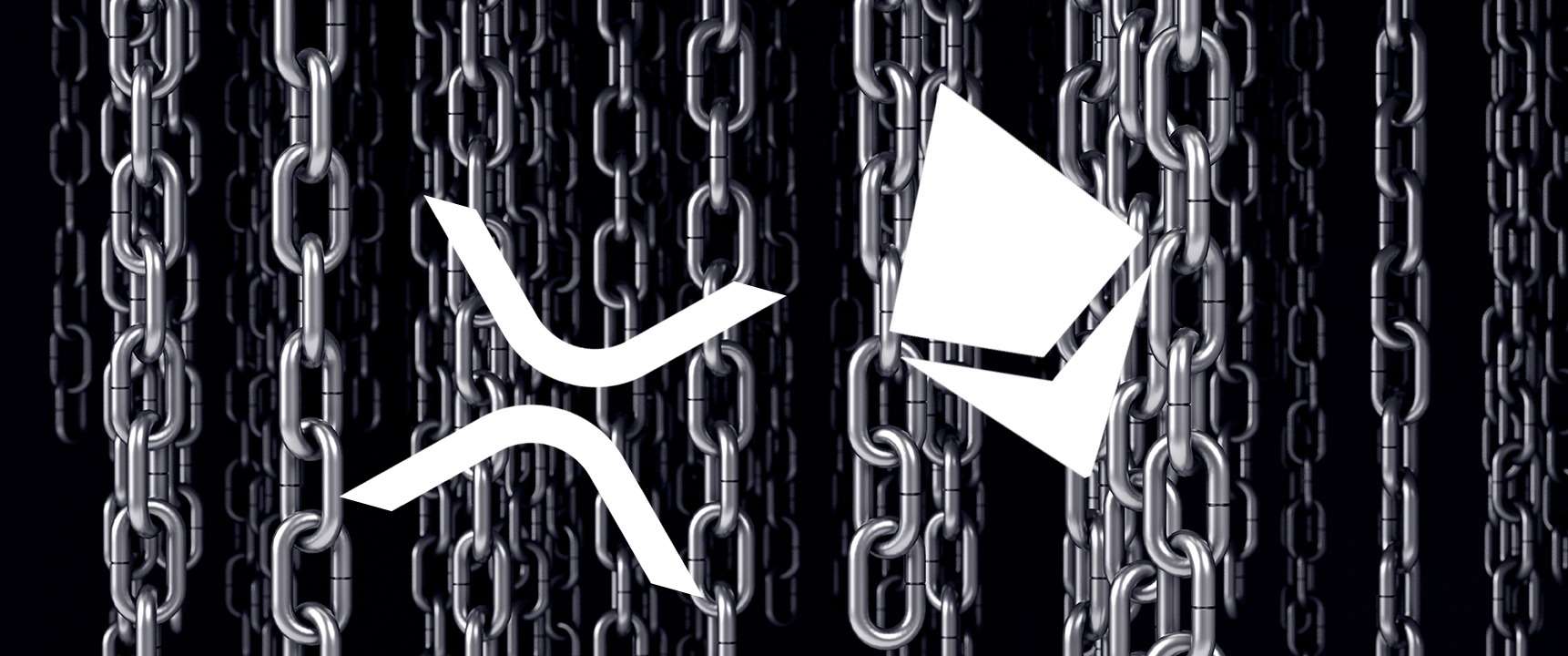 An image of a chain with a white x in the middle representing ukcrypto.