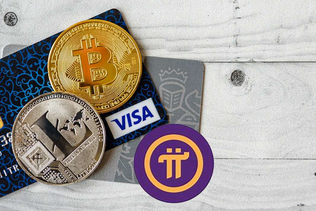 Bitcoin, Litecoin and Ripple cryptocurrency and Visa, MasterCard debit cards. Visa and MasterCard worldwide is an American multinational financial services corporation against cryptocurrency.