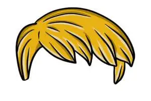 Stylish hairstyle of blond man. Fashionable haircut of boy.