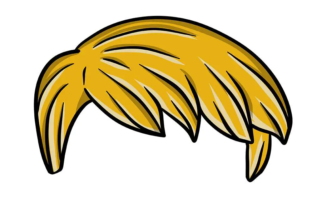 Stylish hairstyle of blond man. Fashionable haircut of boy.