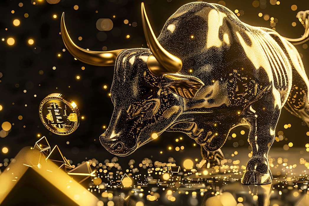 finance, BTC, crypto and stock prices and chart showing stock market