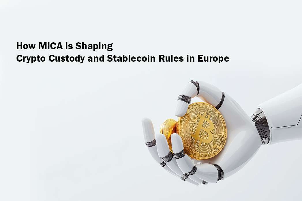 Advanced robotic arm holding a futuristic lock filled with crypto coins, symbolizing the intersection of artificial intelligence and financial security.