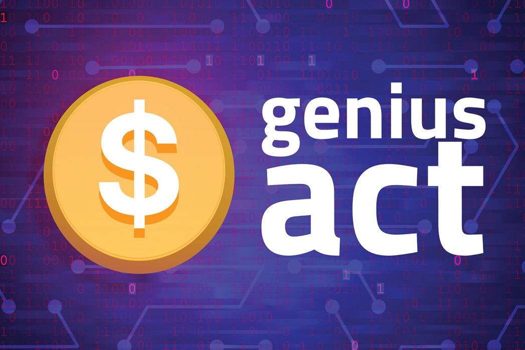 Illustration Representing the GENIUS Act, First US Legislative Bill to Regulate Stablecoins.