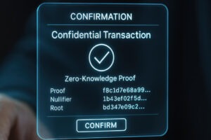 Blockchain Digital Identity Animation with Zero-Knowledge Proofs.