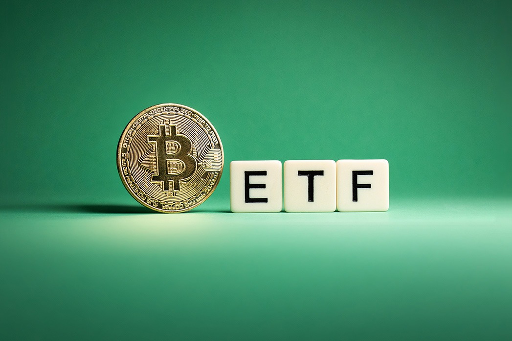 Bitcoin ETF Concept, Cryptocurrency ETF.