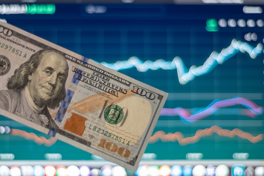 Investing money into stock market.