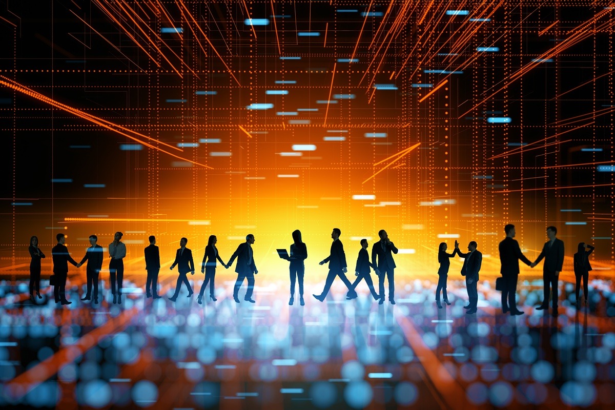 Digital Workforce Connection in a Bright Tech Environment.