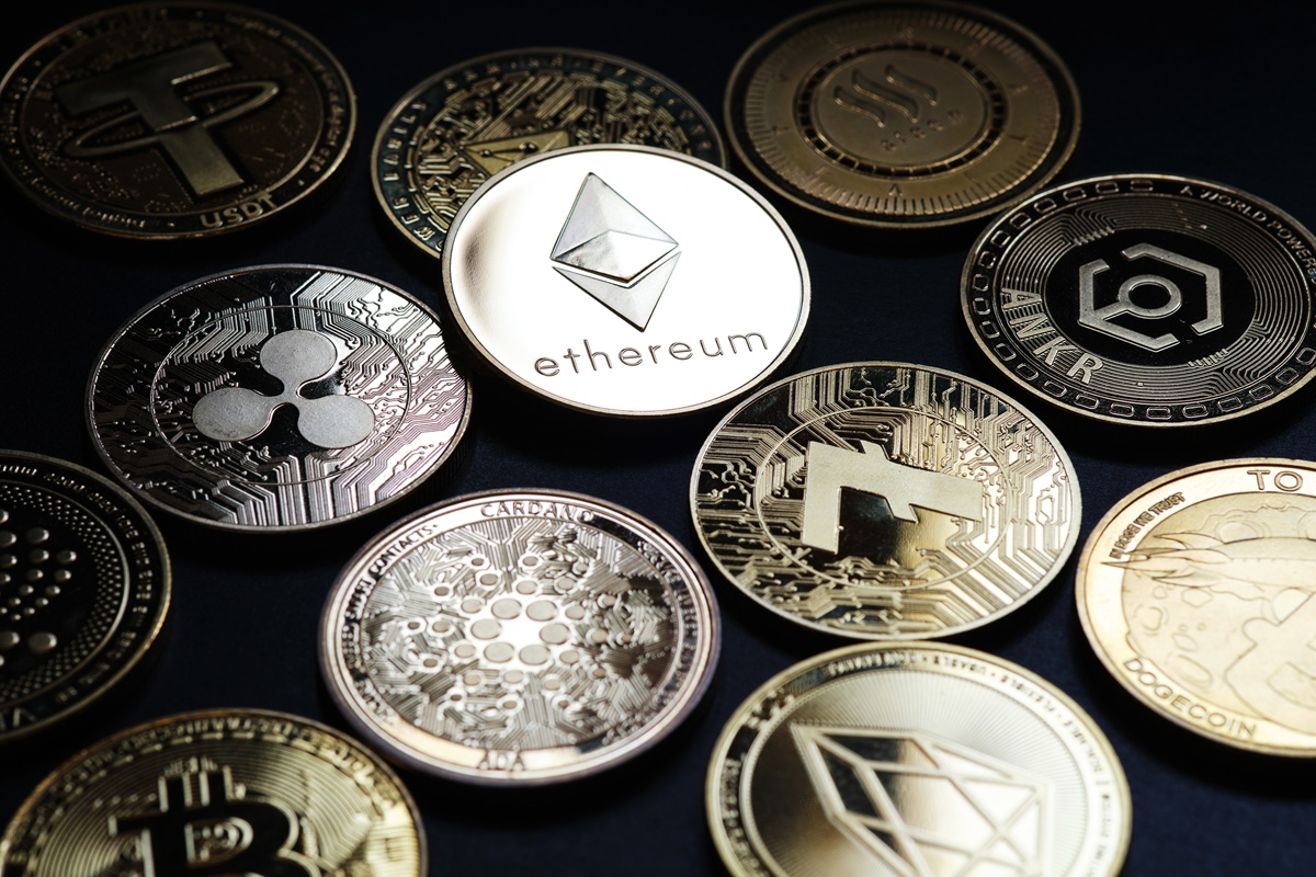 Digital currency of coins.